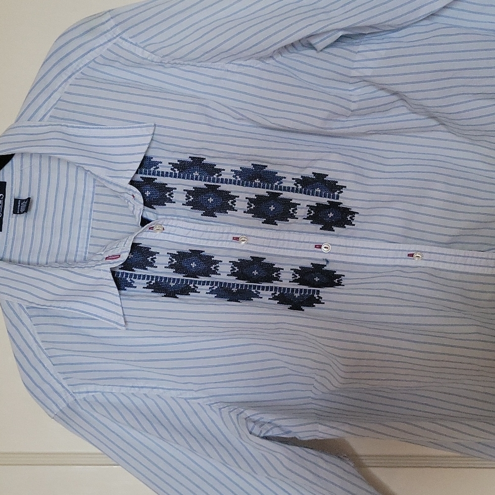 Chaps Blouse Southwestern pattern